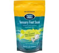 Dermatonics Sensory Foot Soak with Lime Oil and Coconut, 350g | Softens and soothes hard skin, relieves and awakens tired feet, with lime essential oil, suitable for vegans
