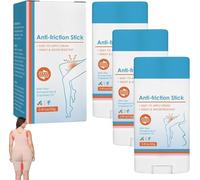 Dermaunder Anti Friction Stick Under Breasts, Dermaunder Anti Chafing Stick, Waterproof Glide Anti Chafe Balm, Running Chafe Sticks for Heel, Lower Arm, Thigh, Legs, Non-greasy and Easy to Use (3PC)