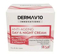 DermaV10 Innovation Anti-Ageing Day and Night Cream with Retinol for 45+, 50ml