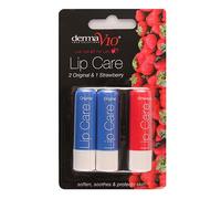 DermaV10 Lip Care Sticks 2 Original and 1 Strawberry