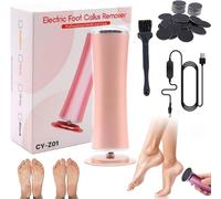 Dermave Electric Foot Callus Remover,Pain-Free Electric Callus Remover with 60pcs Sanding Discs,Professional Adjustable Speed Electric Foot File Pedicure Tool for Dead Dry Crack Calluses (Gold)