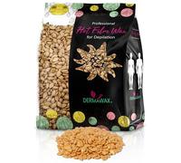 DERMAWAX 1kg Gold Hard Wax Beads - Stripless Film Wax for Hair Removal - Fast Setting Wax for Legs, Bikini Line & Body - Professional Waxing Beads for Women & Men - Made in Italy
