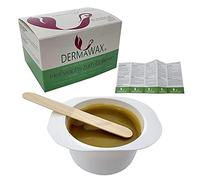 Dermawax 300 grams Jar of Hot Depilatory Film Wax- Heating in the Microwave Oven with Spatula- Stripless Waxing for Full Body Hair Removel for Home or Professional Use- For all type of Skin Waxing Kit