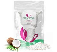 Dermawax 400g Coconut Wax Beads - Hypoallergenic Stripless Wax for Face, Bikini & Sensitive Areas - Multi-Directional Brazilian Wax - Professional Hair Removal, Made in Italy - For Men and Women