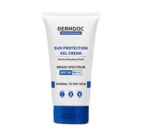 DermDoc UVA & UVB Broad Spectrum Sunscreen With SPF 50 & PA+++ For All Skin Types | 50 g Cream | No White Cast | Water & Sweat Resistant | No Parabens & Sulphates
