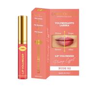 DERMOCURA Lip Volumizer Chili Lip Plumper 5 Times More Powerful Transparent Plumping Lip Gloss Immediate and Long-Lasting Plumping Effect MADE IN ITALY… (NUDE)