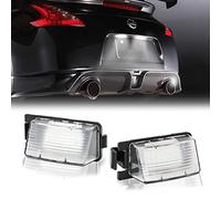 DERMOKA LED License Plate Light For Nissan 350Z 370Z GT-R Versa Cube Leaf & Infiniti G25 G35 G37 Q40 Q60 Tag Lamp Assembly, 6000K White 2PCS