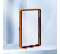 Dermonem 35PT 130PT Magnetic Card Holder Protector With Metal Frame Trading Card Display And Storage (Orange 130PT-11x7.3x1.0cm)