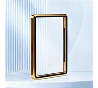 Dermonem 35PT 130PT Magnetic Card Holder Protector With Metal Frame Trading Card Display And Storage (Rich Golden 130PT-11x7.3x1.0cm)