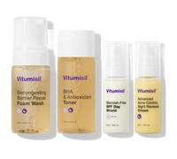Dermz Acne Treatment - Acne Cream, SPF Face Protection, Face wash & Toner - Set of 4