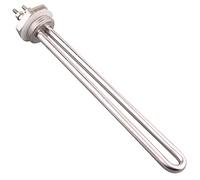 DERNORD 12V 200W DC Submersible Water Heater Element Stainless Steel Heating Element with 1 Inch BSP Thread Fitting U Type