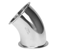 DERNORD 45 Degree Elbow | 4 Inch Tube OD Stainless Steel 304 Pipe Fitting Fits Tri Clamp 4 inch