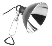 DERNORD E27 Lamp Holder - 8.5 Inch Reptile Light Fixture Heat Lamp Dome Ceramic Bulb Holder Tortoise Accessories UK Plug Socket 21CM