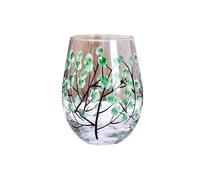 Dernucm Festive Hand-Painted Crystal Goblets - Elegant Red Wine Glasses for Celebrations(Bixia Egg Cup)