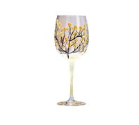 Dernucm Festive Hand-Painted Crystal Goblets - Elegant Red Wine Glasses for Celebrations(Qiushi Red Wine Glass)