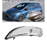 Deror Door Wing Mirror Indicator Lens Door Wing Mirror Indicator Lens Clear Fits for Ford Fiesta MK7/MK7.5 2009-2017(Left)