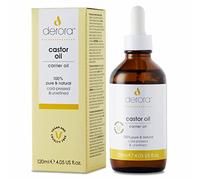Derora Castor Oil | Nourishes & Soothes Skin, Hair & Nails | 100% Pure | Antioxidant & Vitamin E Rich | Omega 6 & 9 | Cold Pressed & Unrefined | For All Skin Types | Vegan & Cruelty Free (120ml)