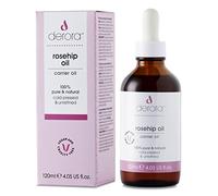 Derora Rosehip Oil | Nourishes Skin, Hair & Nails | 100% Pure & Natural | Cold Pressed & Unrefined | Antioxidant & Vitamin A, C & E Rich | All Skin Types | Vegan & Cruelty Free (120ml)