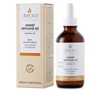 Derora Sweet Almond Oil | Nourishes Skin, Hair & Nails | 100% Pure & Natural | Antioxidant & Vitamin A, B, D & E Rich | For All Skin Types | Vegan & Cruelty Free (120ml)