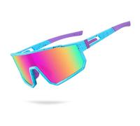 Derowern Youth Baseball Sunglasses, Kids Polarized Sports Sun glasses, TR90 Frame UV400 Protection Softball Cycling Glasses, Colorful Lenses