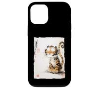Derpy Tiger with Googly Eyes Funny Japanese Comic Art Case for iPhone 12/12 Pro