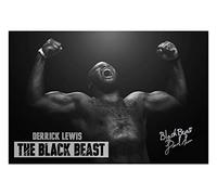 Derrick Lewis The Black Beast pre-signed Photo Poster, A3 | Unframed portrait photo poster printed on Canon Pro Lustre photographic paper for indoor wall display.