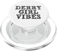 Derry Girl Vibes Northern Ireland Black Print PopSockets PopGrip for MagSafe