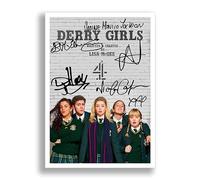 Derry Girls Cast Signed Autograph A4 Poster Photo Print Picture TV All 4 BBC Show Series Season Framed DVD Boxset Memorabilia Gift (A4 Poster Only)