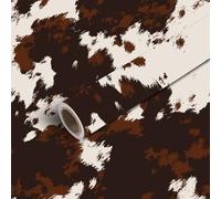 DERUINVAIO 45x300cm Peel and Stick Wallpaper Cow Buffalo Wild Cowboy Horse Leather Natural Print Animal Skin Contact Paper Self Adhesive Removable Wallpaper Waterproof for Backsplash Bedroom Kitchen