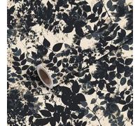 DERUINVAIO 45x300cm Peel and Stick Wallpaper Seamless Leaves Shadows Silhouette Above Contact Paper Self Adhesive Removable Wallpaper Waterproof for Backsplash Bedroom Kitchen