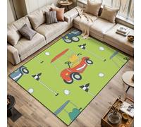 DERUINVAIO Area Rugs Living Room Large Golf hand drawn Sketch objects 120x170 cm Washable Vintage Soft Rug Modern Non Slip Floor Carpet Mat for Kids Bedroom Kitchen Dining Room