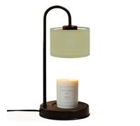 DERUINVAIO Candle Warmer Lamp UK with Timer Plain Beautiful sage Green Solid Color Shade Grey Jar Candles Electric Dimmable Wax Melts Warmer 4 Bulbs New Home House Warming Mothers Day Gifts for Mum