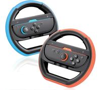 Deruitu 2 Packs Steering Wheels Compatible with Nintendo Switch 2 Controller, Switch 2 Racing Wheels Controller Accessories for Mario Kart World