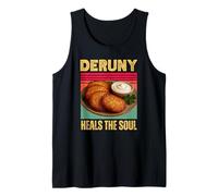 Deruny Heals The Soul Funny Ukrainian Potato Pancake Food Tank Top