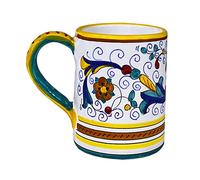 Deruta Italy by Gute | Ricco Deruta Mug | Handcrafted & Handpainted Italian Ceramics | Authentic Italian Pottery Handmade in Deruta, Italy | 12 oz/250 mL