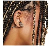 Dervivea Boho Axe Ear Jacket Earrings Exaggerated Hatchet Stud Earrings Punk Gold Axe Earrings Scary Funny Axe Stud Earrings Funny Halloween Earrings Jewelry for Women and Girls
