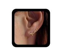 Dervivea Boho Seagull Earrings Albatross Bird Stud Earrings Gold Bird Ear Climber Earrings Flying Bird Earrings Cute Seagull Bird Earrings Jewelry for Women