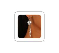 Dervivea Gothic Face Earrings Silver Hand Dangle Earrings Hand Palmistry Earrings Face Mask Earrings Sword Dagger Drop Earrings Portrait Earrings Jewelry for Women