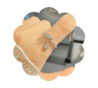 Dervivea Gothic Luck Dragon Ring Silver Chinese Dragon Ring Dragon Finger Ring Flying Dragon Knuckle Ring Dragon's Tail Qiankun Lucky Ring Adjustable Open Ring Jewelry for Women and Girls
