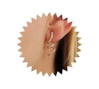 Dervivea Punk Snake Stud Earrings Gold Spiral Snake Earrings Gothic Serpent Animal Earrings Metal Snake Dangle Earrings Sanke Statement Earrings Jewelry for Women
