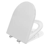 DERW D-Shaped Soft-Close Toilet Seat with Quick Re