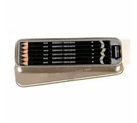 Derwent 0700836,Sketching Pencils, Drawing & Writing, Sharpener, Professional Quality,Black,Set Of 6