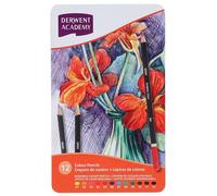 Derwent 2301937 Academy Colouring Pencils, Tin Box, , Multicolor, Set of 12