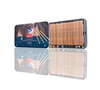 Derwent 2302721 Lightfast Pencils Tin Round,Premium Core Strength,Creamy Texture,Ideal For Fine Art Drawing & Colouring, Professional Quality set of 3