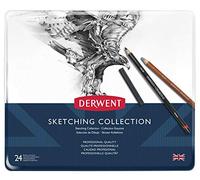 Derwent 34306 Drawing and Sketching Mixed Media Set with Accessories, Set of 24, Professional Quality, Multicolor