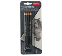 Derwent 39003 Sketching Sampler Pack, Set of Pencils and Blocks with Accessories, Professional Quality, Black