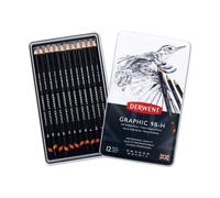 Derwent 9B H Graphic Sketch Soft Graphite Lead Pencil 12pk Professional Quality