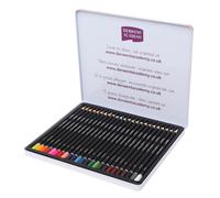 Derwent Academy Colouring Pencils, Set of 24, Tin Box, High Quality, 2301938