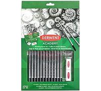 Derwent Academy Sketching Starter Set, Drawing & Colouring, Set Of 17, Includes Sharpener & Eraser, Ideal For Sketching, Academy Quality, 2305679