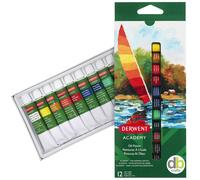 Derwent Academy Student Quality Oil Paint 12ml Tubes - 12 Pack ( 2302406 )